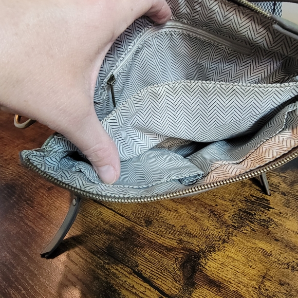 Olive Green Leather Crossbody Bag - Picture 5 of 11